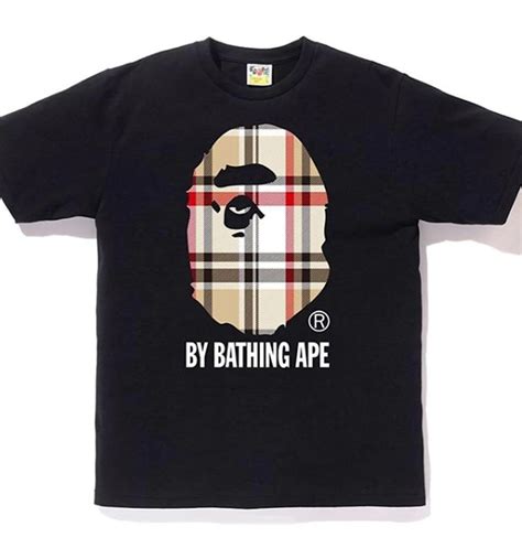 burberry x bape shirt|burberry big ape shirt.